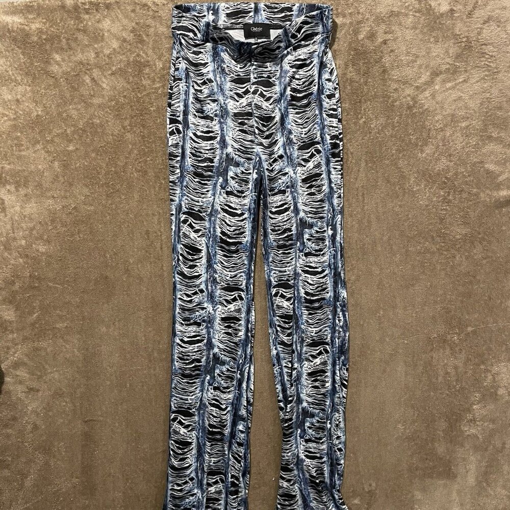Cherie Los Angeles Womens Grunge Pull On Stretch Pants Distressed Look Sz Small?